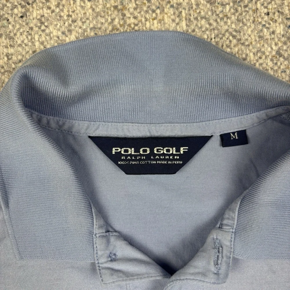 Polo Golf Ralph Lauren Polo Shirt Mens M Blue Pima Cotton Hammock Dunes Club
